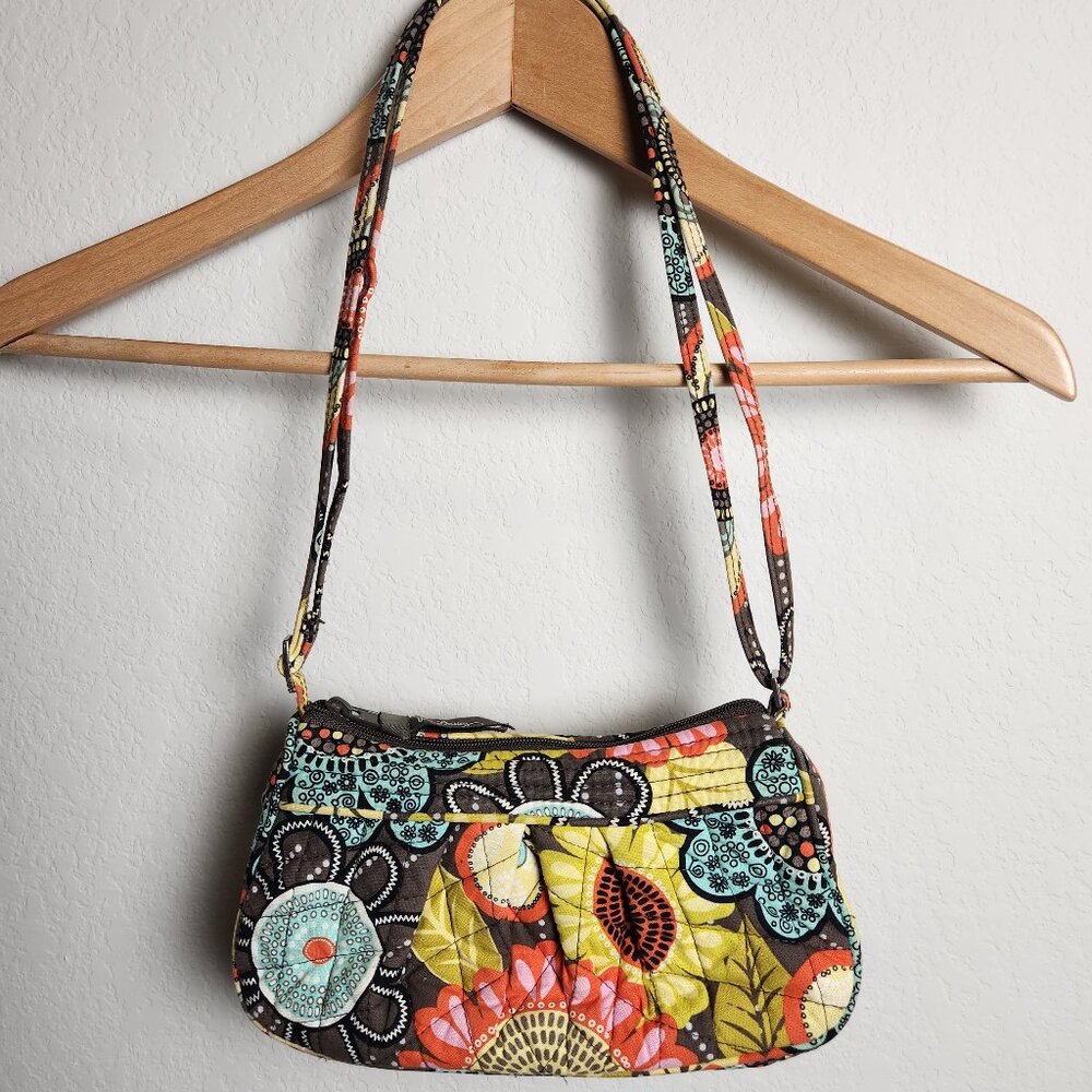 Vera Bradley small quilted fabric purse / crossbody bag